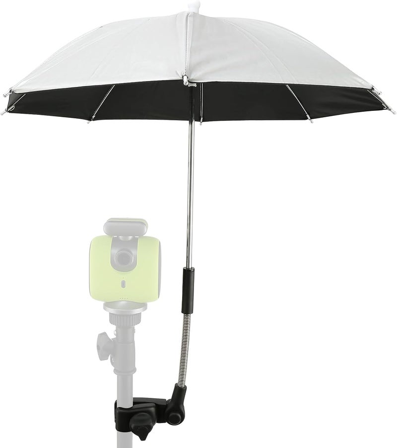 Lconvicely Camera Umbrella Compatible with Xbotgo Chameleon T4 & T1 Tripods – 50cm UV Protection, 180° Rotatable Design Photography Umbrella, Sunshield for Gimbal and Phone - Image 1